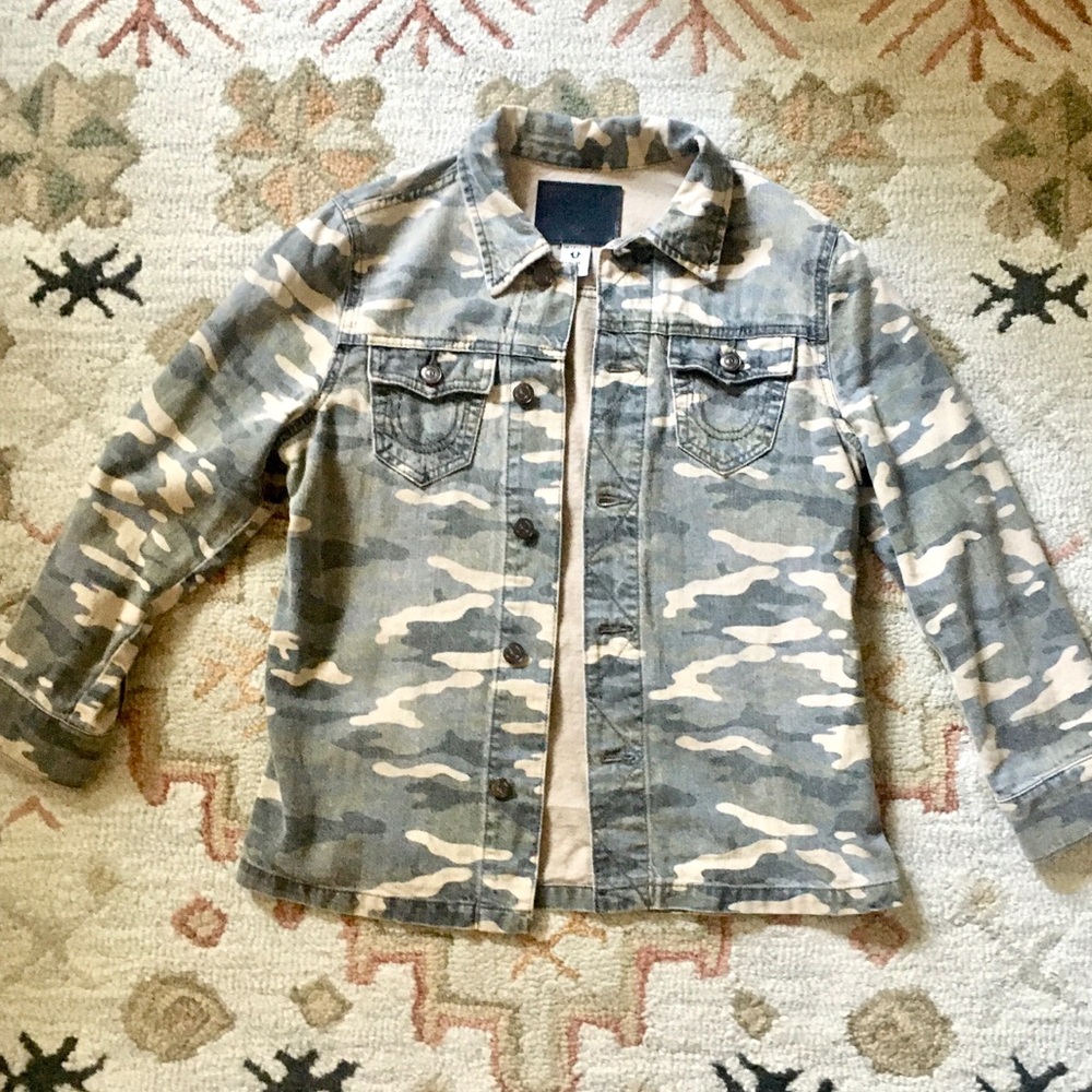True Religion Camo Jacket size small